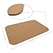 BOEISEN Cork Mat Bath Mat Non-slip Absorbent Bathmats Natural Doormats Kitchen Mat-23.6''x17.7''x0.4''-1PC