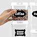 Food Storage Container, MCIRCO Air-Tight Cereal & Dry Food Storage Set- 6 Piece Set with Free 20 Pcs Chalkboard Labels - Food Grade Durable Plastic BPA Free - Keep Food Dry & Fresh with Easy Lock