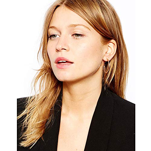 Stainless Steel Gold Hoop Earring Women 10 Pairs Fashion Girls Earrings Cute Hypoallergenic Earring Jewelry Set