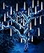 Govee Outdoor Solar Lights 8 Tubes Waterproof Meteor Shower Rain Lights, Falling Rain Drop Christmas Light Cascading Icicle String Lights for Holiday Party Wedding Xmas Tree Decoration