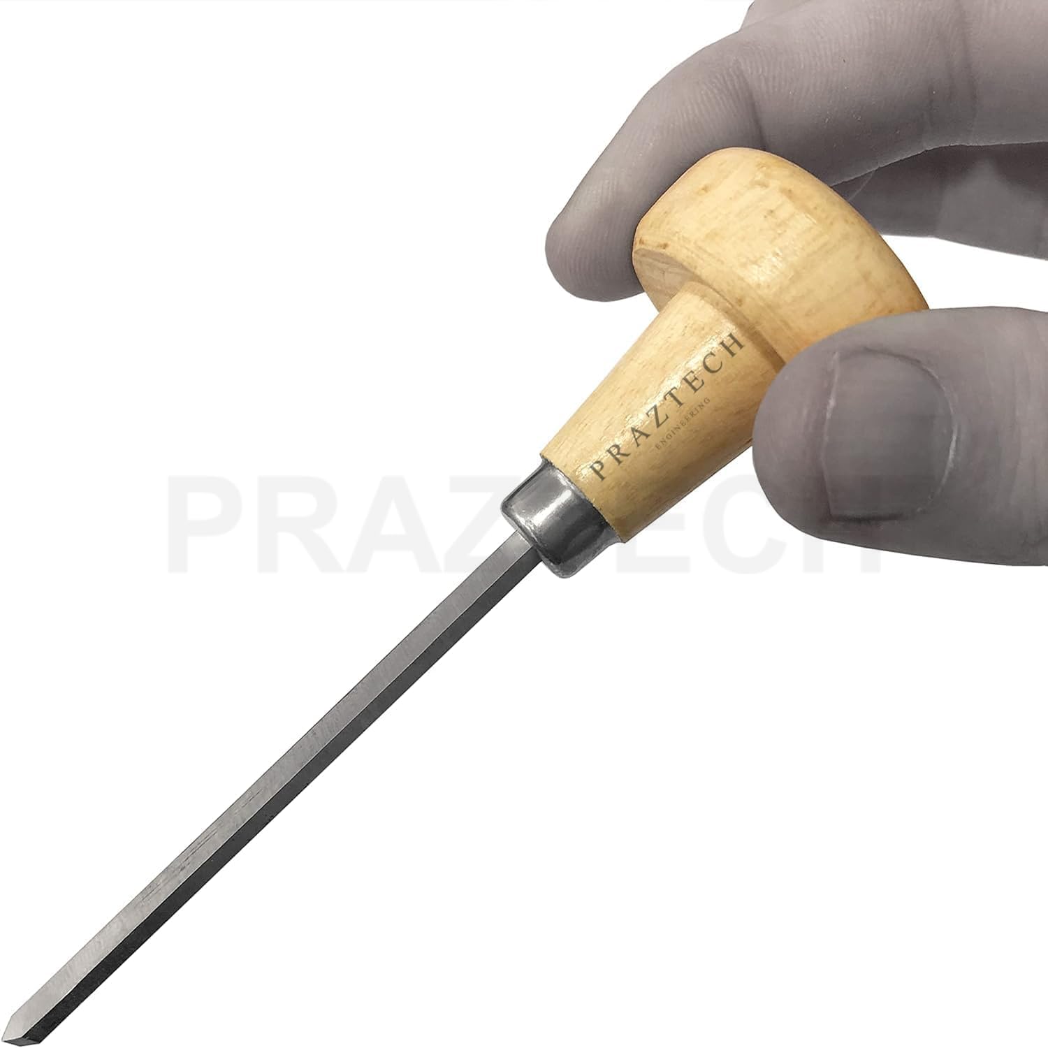PRAZTECH® New 6pcs Gravers with Wooden Handles | Engraver Tool Clock Set | Jeweller Hand Tool Workshop | DIY