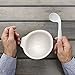 SENIOR ICARE Adaptive Utensils - Right Handed Angled Spoon - Curved Eating Cutlery for Elderly - Self-Feeding, Easy Eating - Japan Design