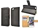 Sivart iPhone 6 Plus Wallet Case with Card Slots, iPhone 6 Plus / 6S Plus Apple PU Leather Flip Folio Kickstand Case with Credit Card, Cash & ID Pockets (Black)