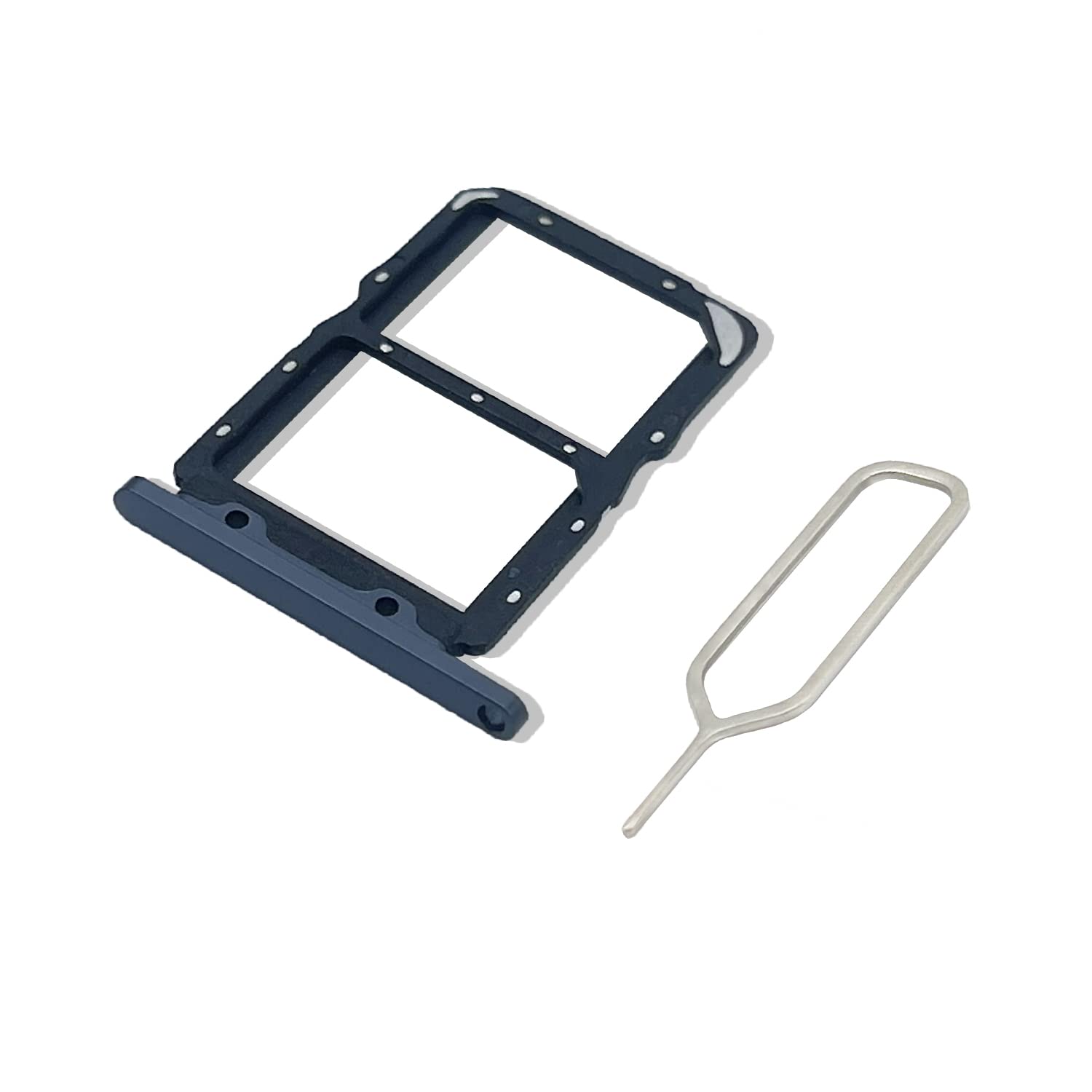 Eonpam Original DUAL SIM Card Slot Tray Holder Replacement for (Honor 20/Huawei Nova 5T) Incl SIM Pin (Black)