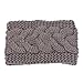Tonsee Women's Korean Style Headwear Head Wraps Crochet Twist Flower Elastic Headbands (Khaki)
