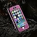 iPhone 5S / SE Best Waterproof Case, Waterproof Dust Proof Snow Proof Shock Proof Case with Touched Transparent Screen Protector, Heavy Duty Protective Carrying Cover Case for iPhone 5 5s SE(T-Pink)