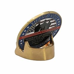 Challenge Coin Holder Brass Metal Military Coin