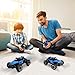 allcaca Remote Control Car Terrain RC Cars 2.4GHz High-Speed Electric Remote Control Off Road Monster Truck, 1/16 Scale RC Off-Road Vehicle 4WD RC Stunt Car for Kids, Blue