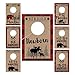 Hadley Designs 7 Lumberjack Baby Nursery Closet Organizer Dividers for Boy Clothing, Age Size Hanger Organization for Kid Toddler Infant Clothes Must Have, Shower Registry Gift, Woodland 0-24 Months