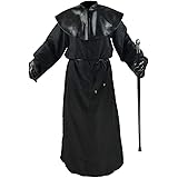 Absolute Vibe Plague Doctor Costume Cloak Robe Halloween Props Medieval Monk Priest Renaissance Cosplay