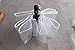 Happy GO Full Automatic Folding Transparent Clear Auto Open Travel Umbrella for Women Girls White 8 ribs