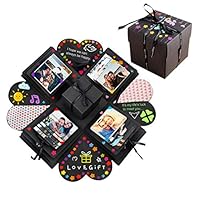 Yillsen Creative Explosion Gift Box,DIY Surprise Box,Handmade Scrapbook Photo Album Box Wedding Proposal Engagement Birthday Valentine