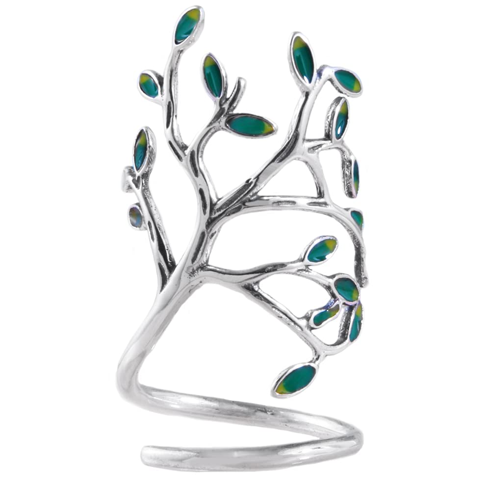 Helen de Lete Innovative The Tree of Life Sterling Silver Open Ring