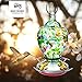 Best Home Products Hummingbird Feeder with Perch - Hand-Blown Glass Feeders | Autumn Impressions (Multi)