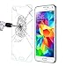 SOOYO 9H Round Edge Tempered Glass Screen Protector for Samsung Galaxy S5 – Pack of 2
