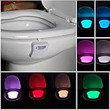Light,DETALLAN Body Sensing Automatic LED Motion Sensor Night Lamp Toilet Bowl Bathroom Light