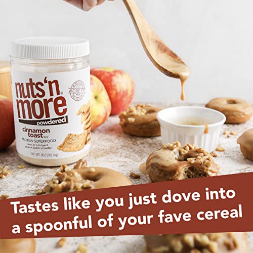 Nuts ‘N More Cinnamon Toast Peanut Butter Powder, All Natural Keto