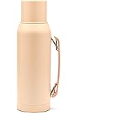 BALIBETOV Thermal Flask for Mate – Vacuum Insulated Double-Wall Stainless Steel – BPA-Free – Thermic Bottle Specially Designed for Use with Mate Cups or Gourds (33.8 fl oz, Champagne)