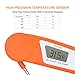 GoldWorld Instant Read Thermometer Digital Thermometers for Food Meat Cook Grill BBQ Milk & Bath Water (Orange)