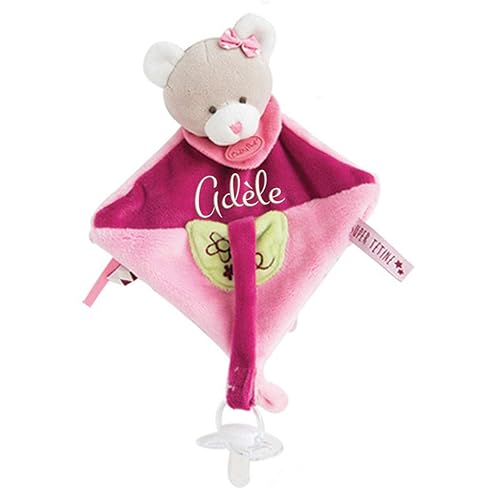 Doudou Attache Porte Tetine A Broder Avec Prenom Cadeau Liste De Naissance Cadeau Personnalise Naissance Cadeau Personnalise Bebe Amazon Fr Handmade