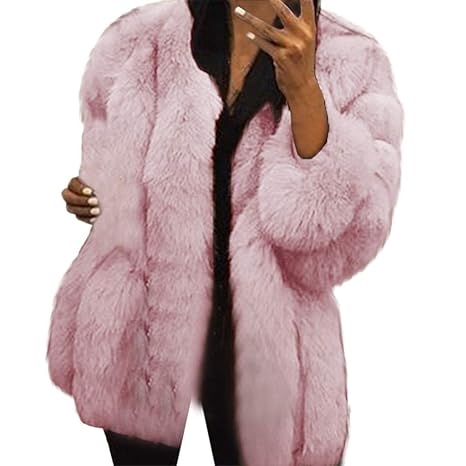 Winter Wintermantel Neue Damenmode Winterjacke Warm Kunstpelz Langarm Sweatjacke Sexy Mantel plus Outwear Winter Oberbekleidu