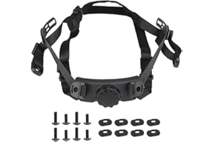 AZB Tactical Helmet Strap Adjustable Chin Strap Inner Suspension System with Bolts and Screws for Tactical Fast MICH IBH Airsoft Helmets