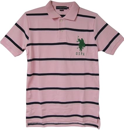 camisa tipo polo rosada