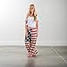 Women Pants Neartime Print Loose Casual Pants American Flag Drawstring Wide Leggings