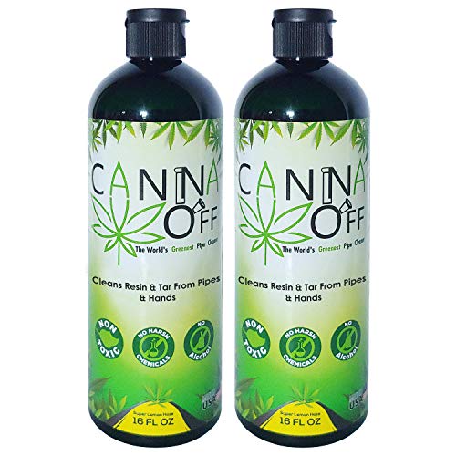 Canna Off Glass Pipe Cleaner Kit 2 Pack Natural Glass Pipe Cleaning