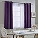 NICETOWN Insulated Curtains Blackout Draperies - Window Treatment Blackout Curtains/Drapes for Bedroom/Living Room Window (63 inches Long, 2 Panel Set, Royal Purple)