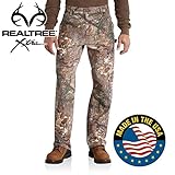 Carhartt Men's Camo Washed Duck Dungaree,Realtree Xtra,38 x 34