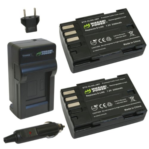 Wasabi power battery (2-pack) and charger for pentax d-…