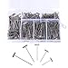 Gydandir T-pin, Nickel Plated Steel, 450 Pieces Assorted Size: 1, 1-1/4, 1-1/2, 1-3/4, 2 Inch, Portable