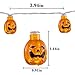 Jhua 20-LED Orange Pumpkin Lights 80inches 3D Pumpkin LED String Light Powered by Battery LED Fairy String Lights for Halloween Christmas Festival Decoration Lanterns Lights String