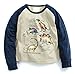Fiream Boys' Cotton Crewneck Long Sleeve Cartoon T-shirt(1106,4T)