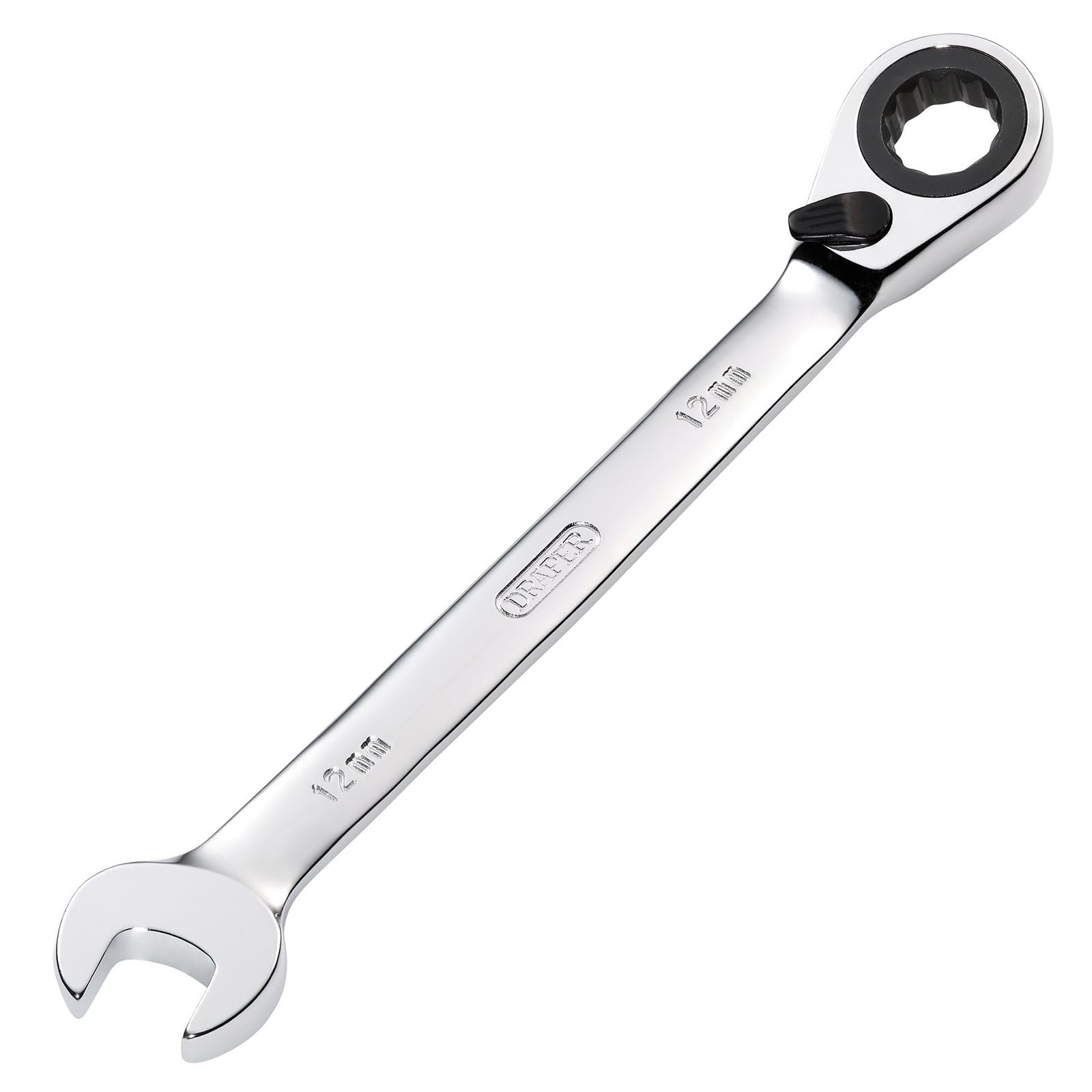 Draper 51999 Hi-Torq Metric Reversible Ratcheting Combination Spanner, 12mm — image 1
