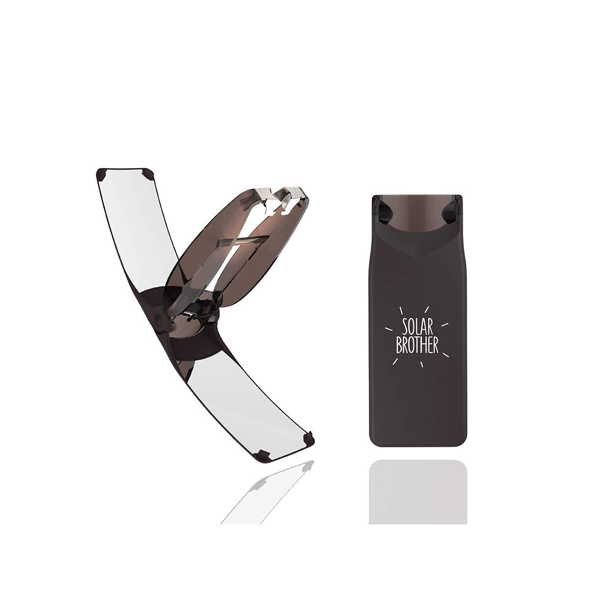 Solar Brother Suncase Gear Solar Lighter - Unique Dual Energy Case: Instant Solar Ignition - Waterproof & Windproof - Patented French Innovation (Yellow)