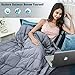 BEASEN Weighted Blanket (15 lbs ,48â€x72â€) For Adult 140-190 lbs Individual,Natural Calm Sleep,Premium Cotton With Hypoallergenic Polyester Padding, Glass Beads,Grey