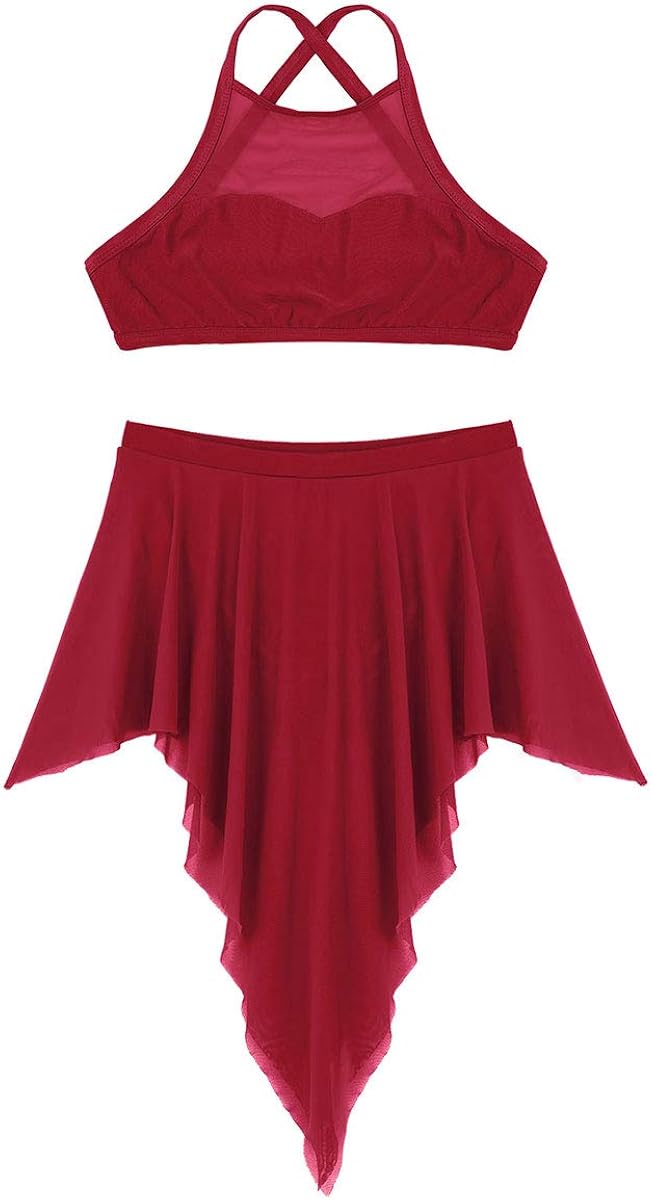 Ranrann Ensemble Danse Classique Femme Haut Court Jupe Asymetrique Robe Danse Contemporaine Danseuse Tenue Patinage Artistique Gymnastique Costume Spectacle Dancewear Xs Xl Robes Sports Et Loisirs Eng Bouldermicrofinance Org