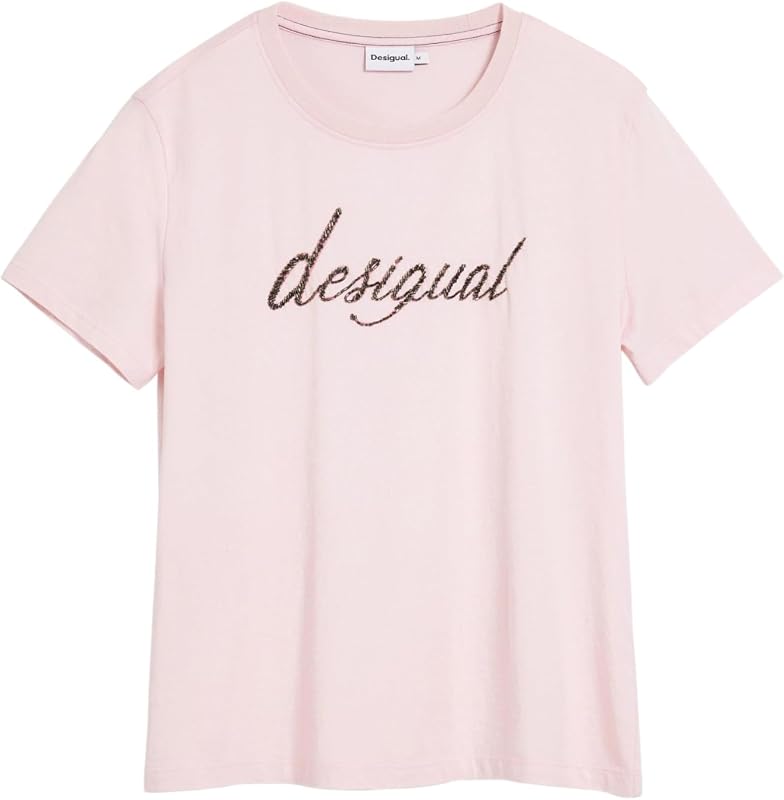 Maglietta a Maniche Corte della Collezione Donna, Rosa, XS