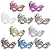 Aneco 10 Pieces Multicolored Lace Masquerade Mask Sexy Lace Eye Mask Venetian Eyemask for Halloween Prom Ball and Costumes Party