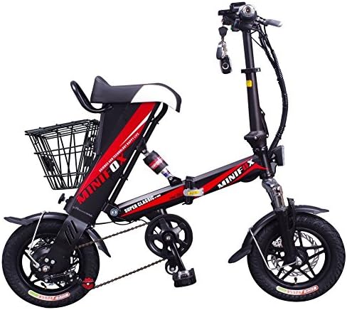XINAO Wireless Lithium Battery Electric Bike 350W 36V Folding Electric Bicycle Intelligent Damping Lasting Lifetime Bicycle (Black)