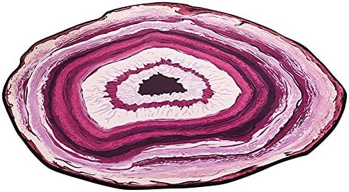 Bathroom Rug Mat - Bath Mat Carpet - Anti-Skid Geode Rock Doormats Floor Mats Rugs Kitchen Bedroom Carpet, Toilet Seat Cover and Rug - Thanksgiving Day Carpets Decor (Purple, Medium)