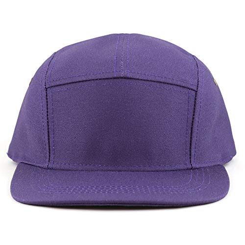 purple leather hat