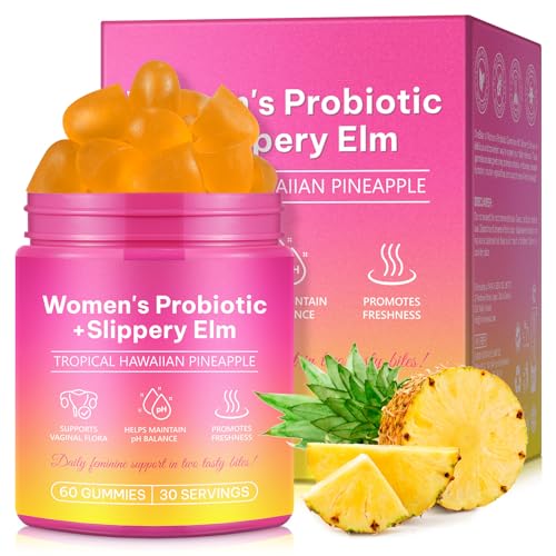 Probiotics Gummies for Women Wellness, Pineapple Flavor, 60 Gummies (1 Pack)