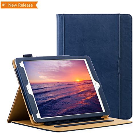 iPad 9.7 Case,iPad 2018 / 2017 Case,iPad 6th / 5th Generation Case - [Corner Protection] Stand Folio Cover Case with Auto Wake / Sleep for Apple iPad 9.7 inch,iPad Air 2 / iPad Air,Blue