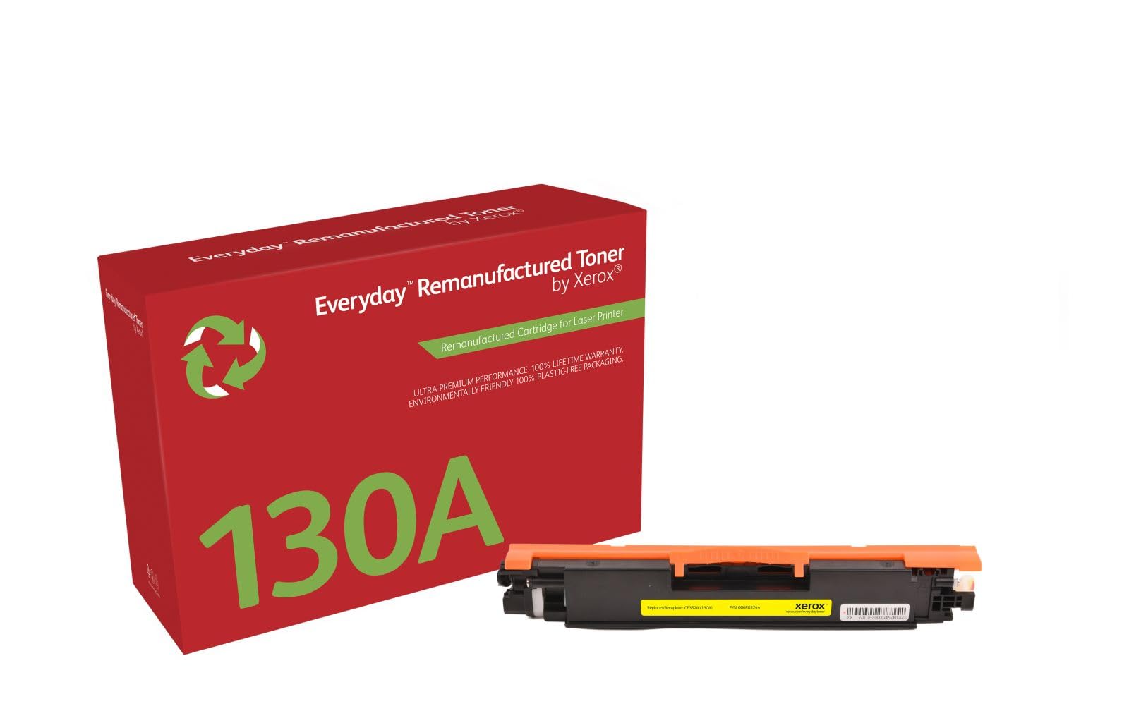 Everyday by Xerox Compatible HP 130A CF352A Yellow Toner, Standard Capacity, Remanufactured