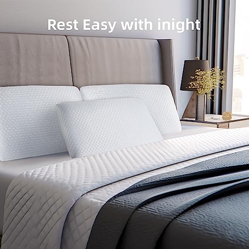 inight Queen Memory Foam Pillow, Side Sleeper Pillow, Queen Pillow for