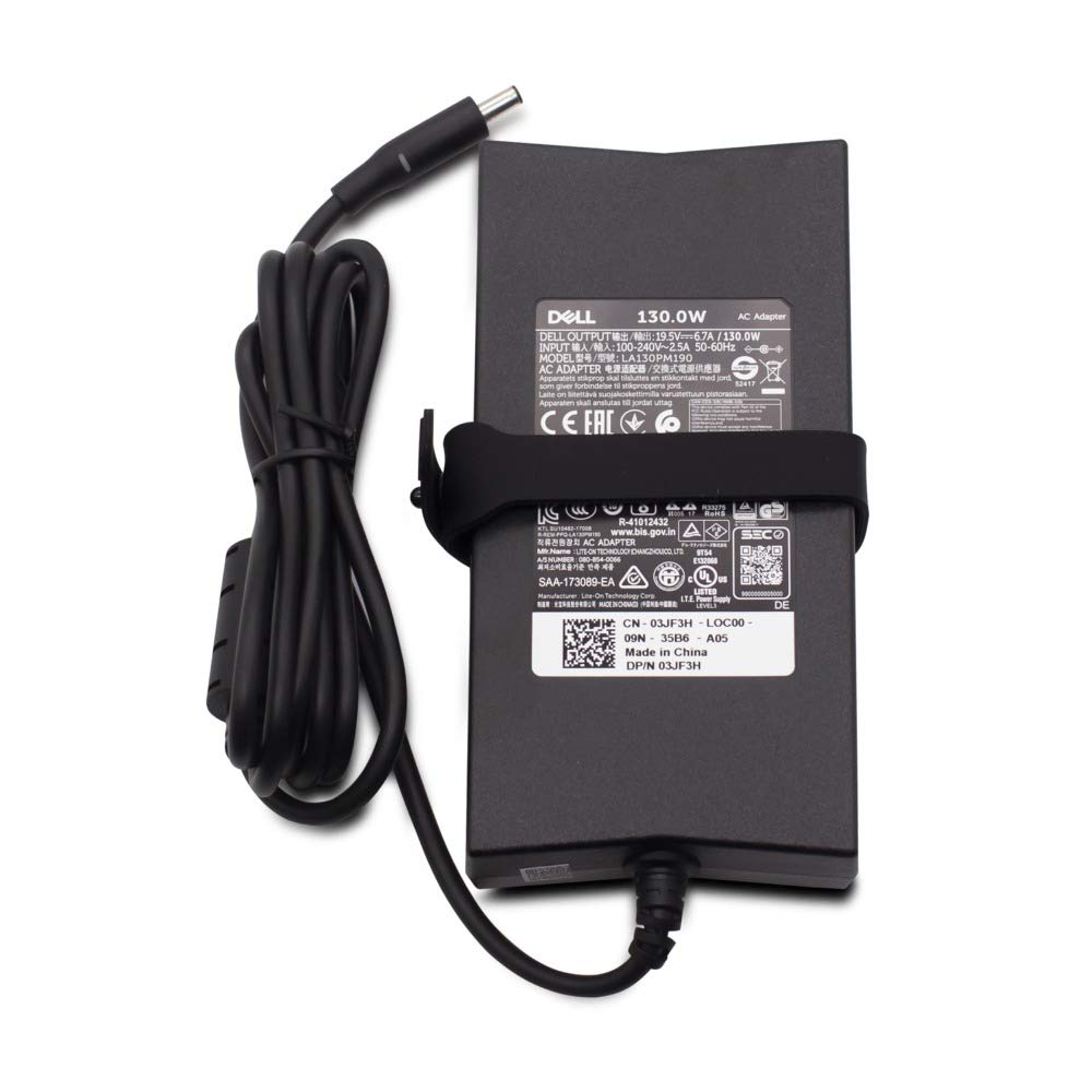Dell XPS 15 9530, XPS 15 9550 130w AC Adapter Charger + UK Power Cable 6TTY6