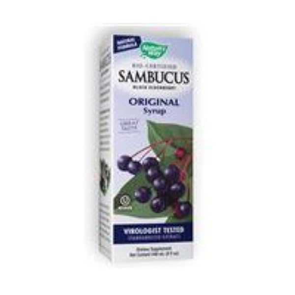 NATURE’S WAY SAMBUCUS ELDERBERRY TRADITIONAL IMMUNE SYRUP, HIGHLY CONCENTRATED BLACK ELDERBERRY EXTRACT, TRADITIONAL IMMUNE SUPPORT*, DELICIOUS BERRY FLAVORED, 8 FL OZ (PACKAGING MAY VARY)